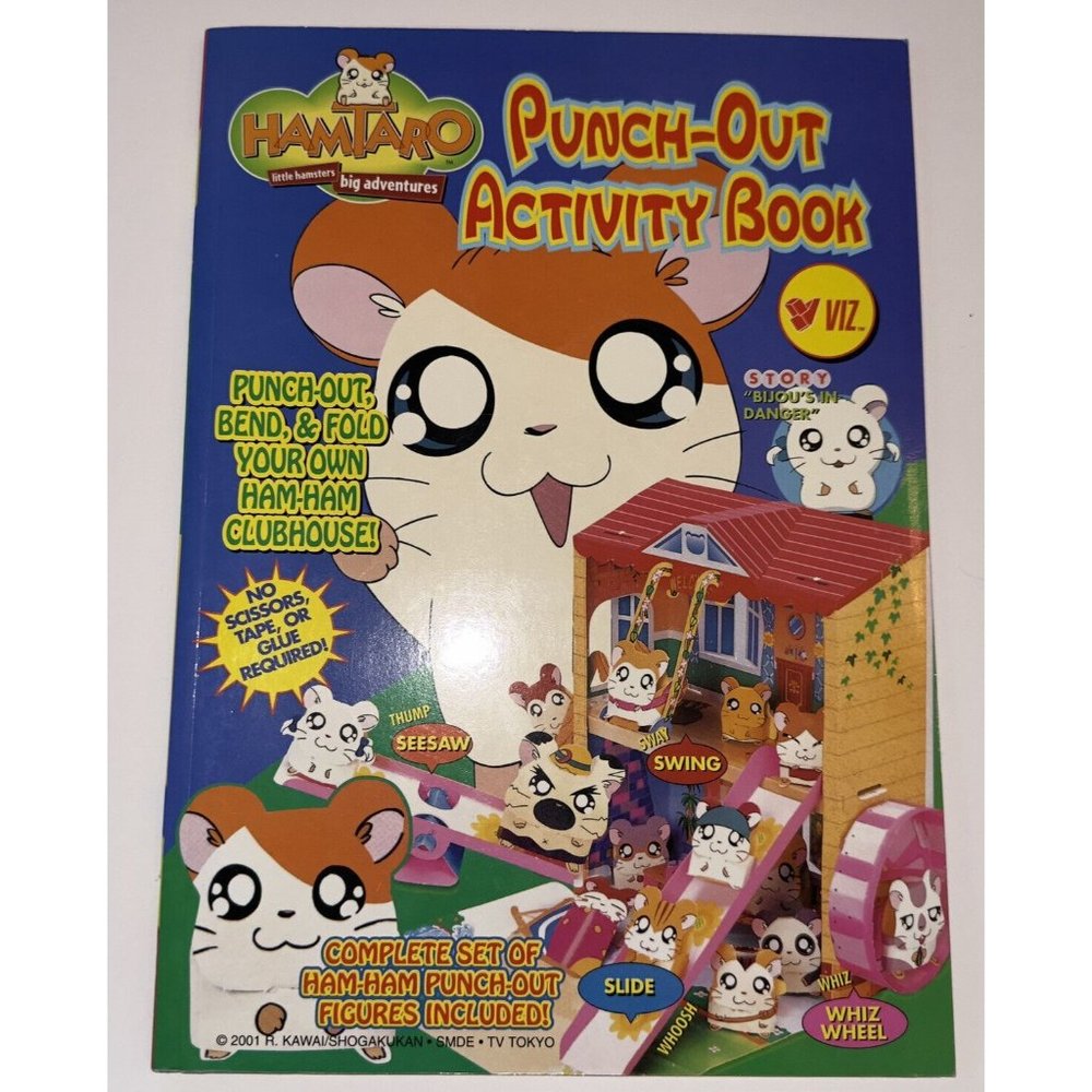 NEW Hamtaro Punch-Out Activity Book - Paperback By Kawai, Ritsuko